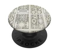 16th Century Architectural Illustrations PopSockets Adhesive PopGrip
