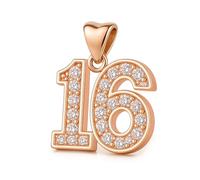 16th Charm for Pandora Bracelet or Necklace - Sparkling White Crystals