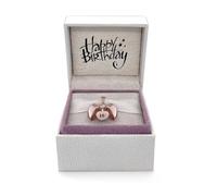 16th Love Heart Pendant Charm Bead 925 Sterling Silver Plated Rose Gold for Pandora Moments Women's Charms Bracelets & Necklace - Sweet 16 Her Girls Women - Happy Birthday Gift Box