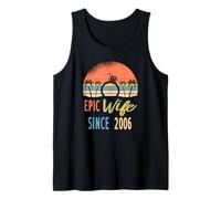 16th Wedding Anniversary Epic Wife Since 2006 Tank Top