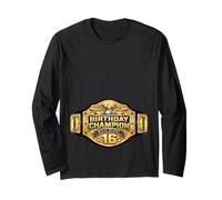 16th Wrestler Birthday Wrestling Champion Party Kids Boys Long Sleeve T-Shirt