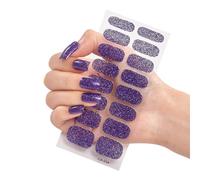 16Tips/sheet Full Cover Nail Stickers Adhesive Nail Art Decorations Manicure Environmental For Women Full Stickers