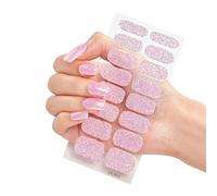 16Tips/sheet Full Cover Nail Stickers Adhesive Nail Art Decorations Manicure Environmental For Women Full Stickers
