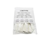 16values*20pcs=320pcs 0603 SMD Capacitor assorted kit 10PF-22UF Samples kit BIANMTSW