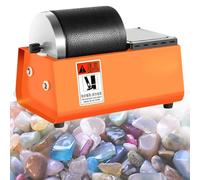 16W Electric Rock Tumbler, Adjustable Speed Gemstones Polisher, Capacity: 2.5KG, Roller Size: 12.5x11.5cm, Leak-Proof Design, Uniform Vibration and Low Noise, for Jewelry Making
