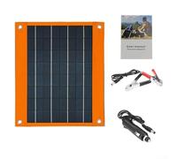16W Outdoor Solar Panel Charger with Dual USB A, USB C Ports for Convenient Charging During Trips