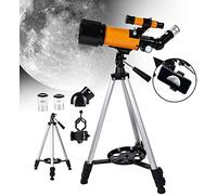 16X & 40X Professional Reflector Astronomical Monocular Travel Telescope with Adjustable Tripod & Finder Scope & Phone Holder Perfect for Kids and Adults