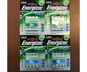 16x Energizer AAA Extreme Rechargeable Batteries 800mAh Pre Charged NiMH LR03