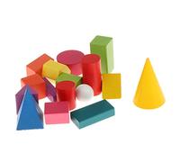 16x Kid 3D Shapes Geometric Puzzle Toys Math Games Blocks