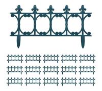Lawn Edgings 16 pcs Green 10 m PP