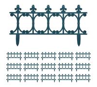 Lawn Edgings 16 pcs Green 10 m PP