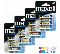 16x Maxell AA 1.5V Alkaline Batteries LR6 R6 MN1500 E91 Bulk Pack