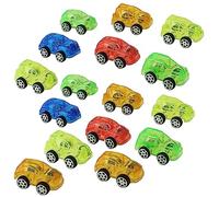 16x Mini Street Race Cars 4cm | Plastic Cars Party Favors | Multicolored Tiny Cars | Classic Small Race Vehicles Play Set Bag Fillers Stocking Supplies Kids Mini Toy Cars Birthday Gift 3+Y