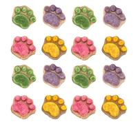 16x Paw Cat Treats,Temptation Cat Treats,Paw Shape Food, Cleaning Snacks,Healthy Snacks, For Indoor Cats, Snacks Biscuits,Kitten
