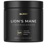 16x Strength Lions Mane Supplement Capsules Super Nootropic w. Ashwagandha & Rhodiola - Highest Potency 16:1 Lion's Mane Mushroom Extract 50% Polysaccharides Brain Supplements for Memory and Focus
