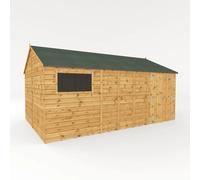 16x10 Wooden Garden Shed Workshop Shiplap Reverse Apex Storage
