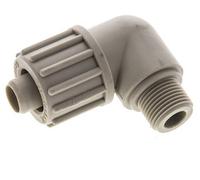 16x10mm & G3/8'' PP Elbow Compression Fitting with Male Threads 10 bar PVC and PA