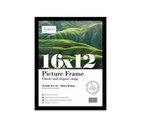 16X12 Black Picture Frame (40.6 X 30.5Cm) Poster, Photo, Artwork, Gallery Wall Or Print