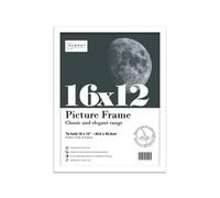 16X12 White Picture Frame (40.6 X 30.5Cm) Poster, Photo, Artwork, Gallery Wall Or Print