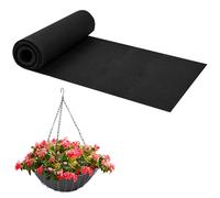 16x120 Inch Fabric Planter Liner Roll for Replacement - Non Woven Plant Felt Liner Roll, Alternative Coconut Fiber Replacement, Easy to Cut for Planter and Hanging Flower Basket Window Box