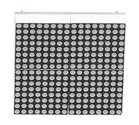 16x16 Dot LED Display Module, Red LED Module with 1.9mm Pixel Pitch, Stacking Support for, STM32, AVR, PIC and FPGA Projects