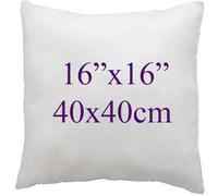 (16x16") Hollow fibre Square Cushion Pads Inner insert Pillow Stuffer Plum Cushion for Sofa Beds Chairs available in 12",14",16",18",20",22",24",26",28",30"