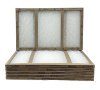 16x25x1 Glasfloss Fiberglass Air Filter, Double Strut, GDS Series, Made in USA, Actual Size: 15 5/8 x 24 5/8 x 3/4 (Box of 6)