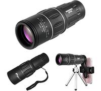 16x52 HD Monocular Telescope, Waterproof Monocular Telescope, High Power, with Smartphone Holder, Tripod, Hand Strap - High Power, for Bird Watching Hunting