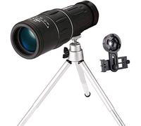 16x52 High Power Monocular Compact Life Waterproof BAK4 Prism FMC Lens Monocular with Smartphone Adapter and Tripod for Adult Bird Watching, Outdoor Hunting