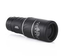 16x52 Monocular High Power Mini Black Telescope Dual Focus Optics Adjustable Zoom Telescope Binoculars Telescopes for Hiking Camping Travel Tourism Armoring