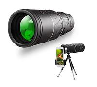 16x52 Monocular Telescope - High Definition Bak4 HD Monocular 【Day & Low 】 IPX7 Waterproof Monocular with Smartphone Holder & Tripod for Bird Watching Camping Sightsee Monocular Telescope