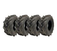 16x6.50-8 Open Centre Tyres Cleated Lug Industrial Plant Wanda P328 (Set of 4)