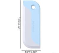 16x6cm Silicone Scraper For Grime And Stains | Ergonomic handle design, reduces hand strain, ideal for detailed scrubbing, 16x6cm compact size, blue silicone material
