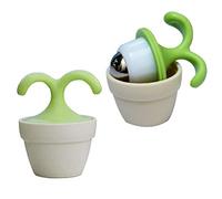 16xi 2PCS Handheld Body Massager Mini Potted Plant Shaped Roller Ball Bead Relaxation Neck Foot Face Pot Desk Decor Massage Cooling for Neck, Arms, Legs, Feet - Office, Home or On-The-Go Great Gifts