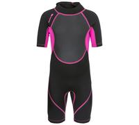 (16Y, Black / Passion Pink) Trespass Kids Wetsuit Short Length Scubadive