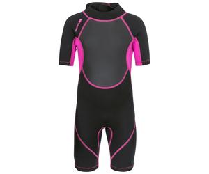(16Y, Black / Passion Pink) Trespass Kids Wetsuit Short Length Scubadive