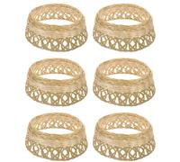 (17.00X17.00X6.50CM, As Shown) 6pcs Farmer Hat Inner Loop Diy Rice Hat Support Ring Loop Bamboo Hat Inner Support Holder