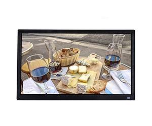 17/21.5-Inch Photo Frame Showcase Stand-Alone Version 15.6-Inch Display Wall Smart Picture Video Hd Player Advertising Player Electronic Photo Frame White Black,Black-21.5inchs