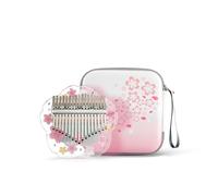 17/21 Keys Kalimba Thumb Piano with Portable Storage Bag, Acrylic Crystal Kalimba Finger Piano Keyboard, Ideal for Beginner Children Adults(A,17Keys)