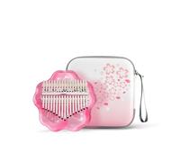 17/21 Keys Kalimba Thumb Piano with Portable Storage Bag, Acrylic Crystal Kalimba Finger Piano Keyboard, Ideal for Beginner Children Adults(C,21Keys)