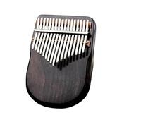 17/21 Keys Kalimba Walnut Curly Figure Keyboard Thumb Piano Chamfer Calimba Instruments With Tuning Hammer Kalimba Thumb Piano(17 keys2)