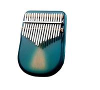 17/21 Keys Kalimba Walnut Curly Figure Keyboard Thumb Piano Chamfer Calimba Instruments With Tuning Hammer Kalimba Thumb Piano(17 keys4)