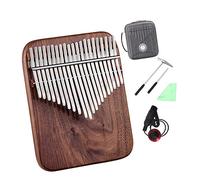 17/21 Keys Thumb Piano All Solid Wood Black Walnut Kalimba Finger Piano Beginners Instrument With Case Thumb Piano (Color : 21 Key)