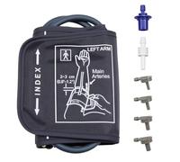 17-22CM Blood Pressure Cuff for Omron, Blood Pressure Monitors Large Cuff | Adjustable Cuff Compatible with Other BP Monitors for with Child Arms, 6 Connectors