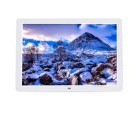 17.3-inch stand-alone advertising player, 17-inch electronic photo album, digital photo frame multimedia player (Color : White)