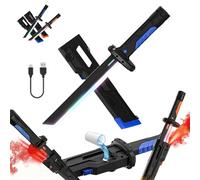 17.3'' Neon Sword, with Spray Effect,Type-C Rechargeable, for Rave, Cosplay & Display (Blue)