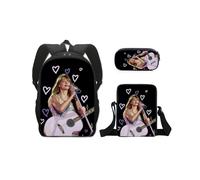(17, 3-piece Set) Taylor Swift Themed School Backpack for Kids, Children's Backpack, Crossbody Bag, Pencil Case Set