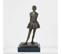 17.3" Prima Ballerina Bronze Statue - Ballet Dancer Sculpture with Marble Base, Elegant Deco Inspired Figurine - Exquisite Details Handmade Art Craft for Home Office Decor