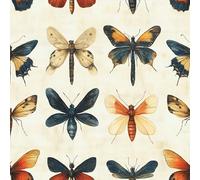 17.3"x78.7" Butterfly Colorful Peel and Stick Wallpaper Insects Art Contact Paper Shelf Liner for Cabinets Non-Woven Fabrics Self Adhesive Removable Wall Paper Covering Bedroom