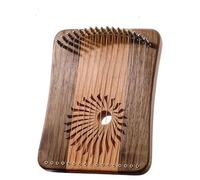 17/31 Strings Harp Lyre Professional Fingerplay 31/17 Strings Harp Lyre Piano Beginner Portable Instrument(17 walnut)